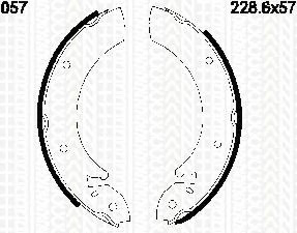 8100 16057 TRISCAN Колодки тормозные барабанные