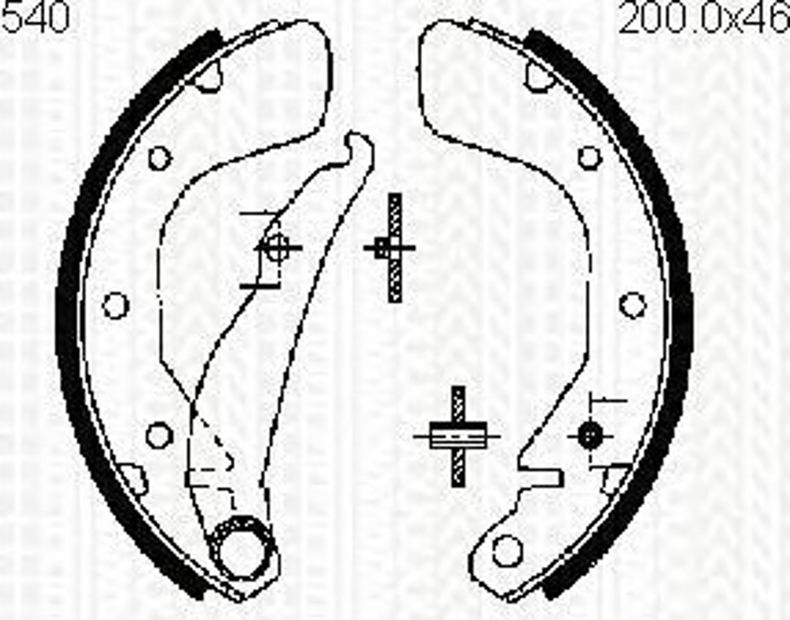 Комплект тормозных колодок TRISCAN 8100 24540