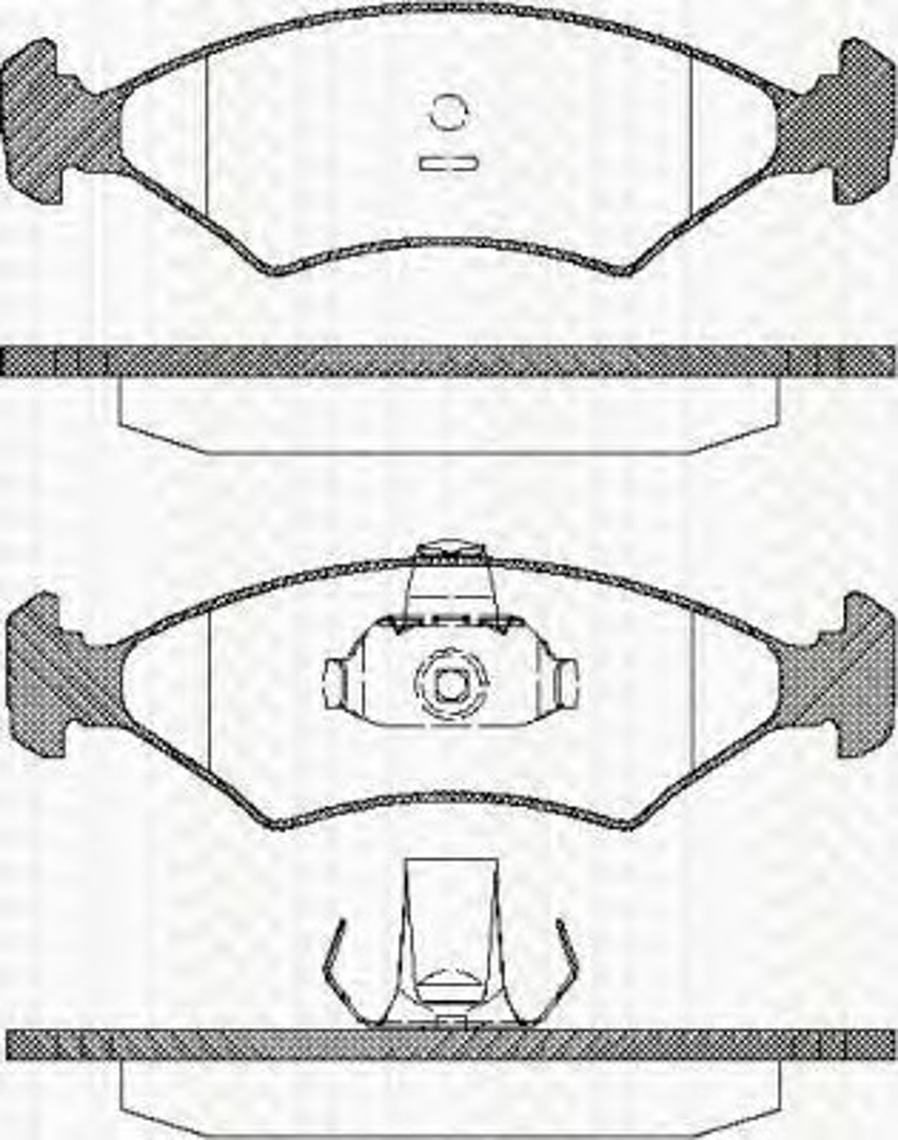 Колодки тормозные дисковые TRISCAN 8110 10506