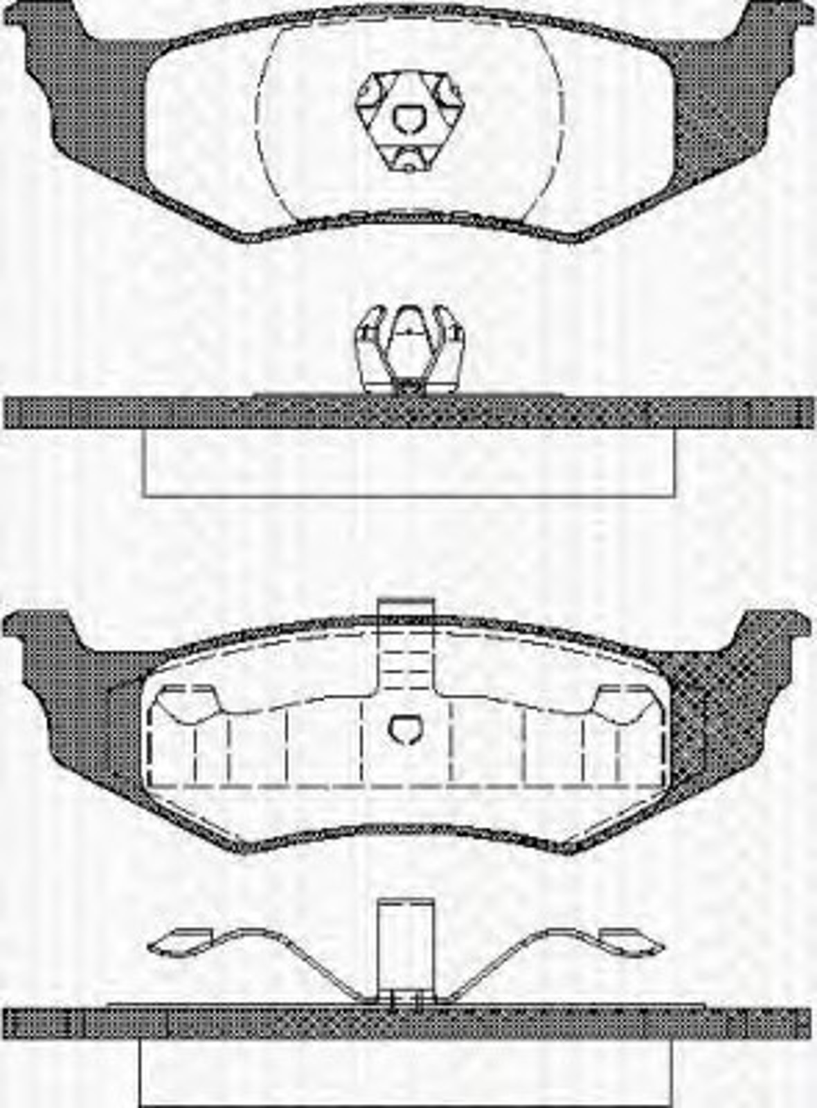 Колодки тормозные дисковые TRISCAN 8110 10520