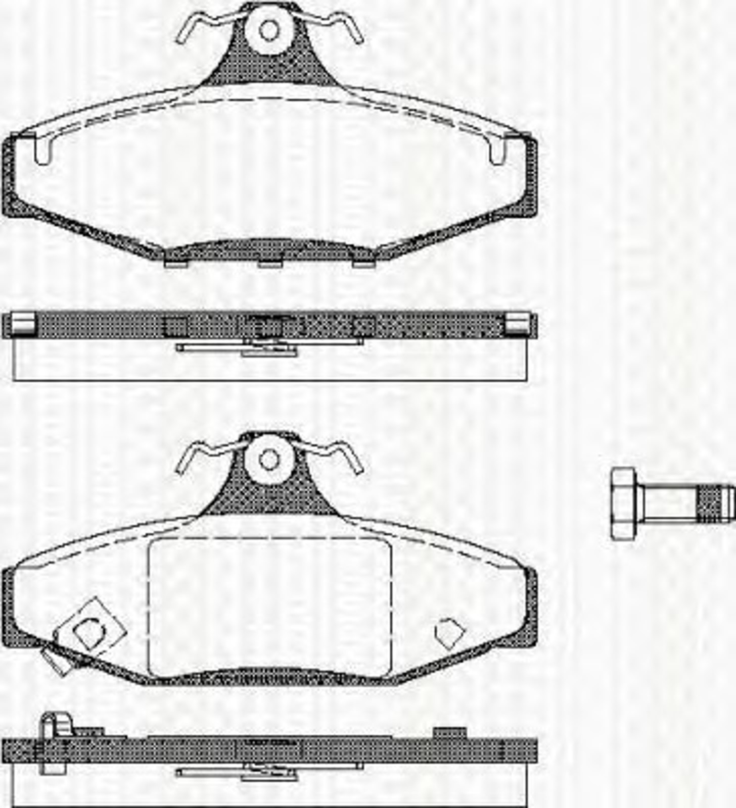 Колодки тормозные дисковые TRISCAN 8110 10539