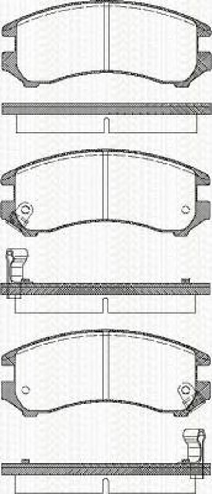 Колодки тормозные дисковые TRISCAN 8110 10887