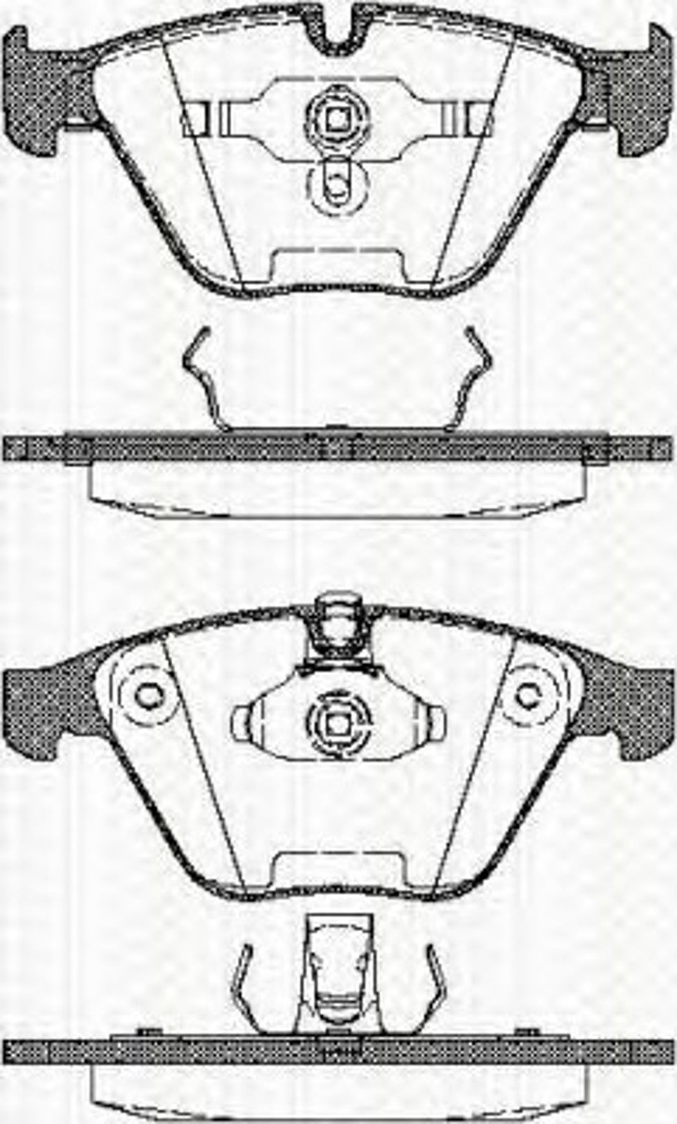 Колодки тормозные дисковые TRISCAN 8110 11016