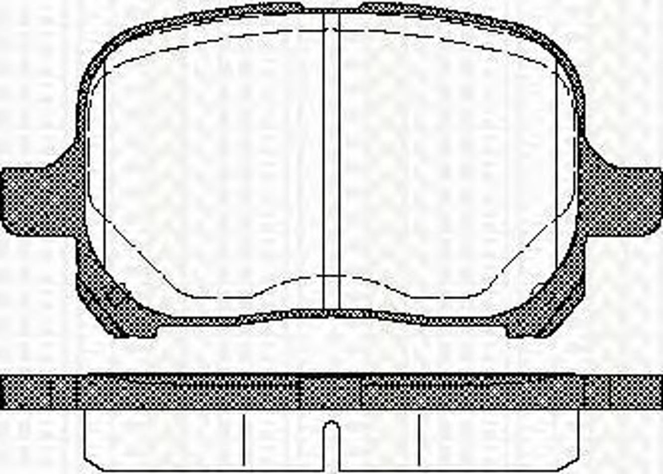 Колодки тормозные дисковые TRISCAN 8110 13022