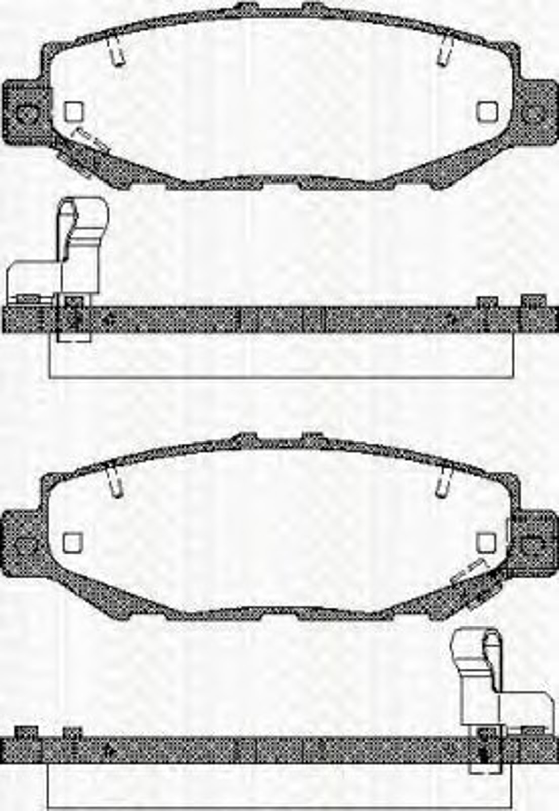 Колодки тормозные дисковые TRISCAN 8110 13039
