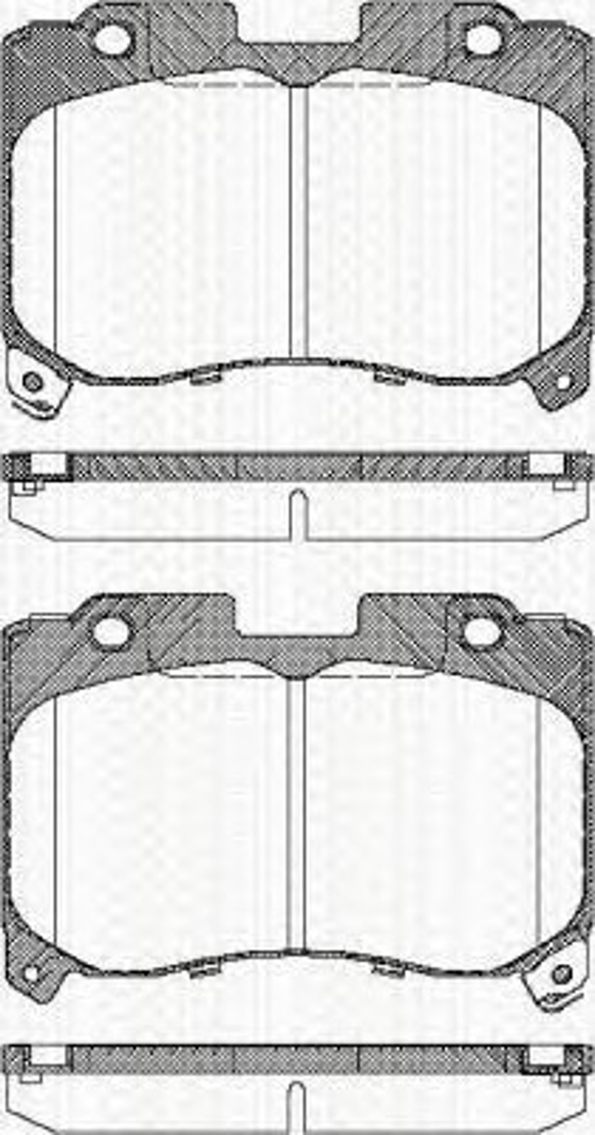 Колодки тормозные дисковые TRISCAN 8110 13050