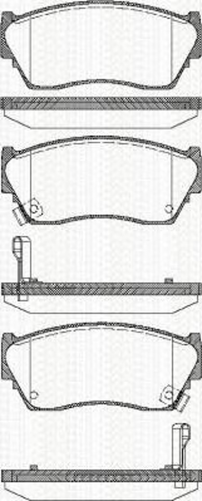Колодки тормозные дисковые TRISCAN 8110 14029