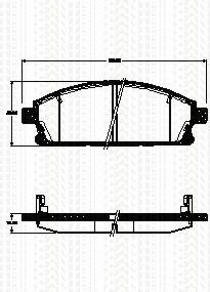 8110 14044 TRISCAN Колодки тормозные дисковые