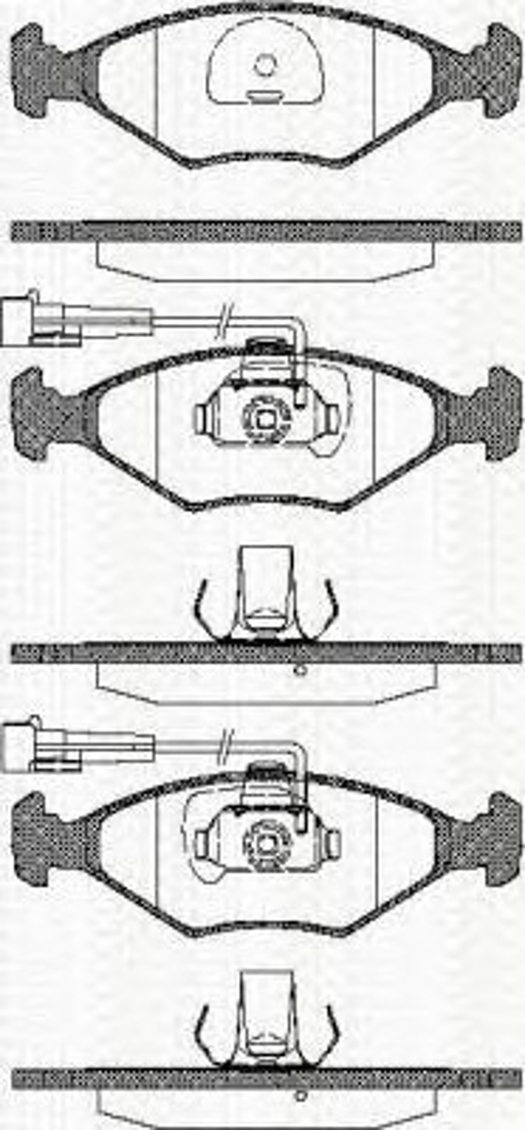 Колодки тормозные дисковые TRISCAN 8110 15011
