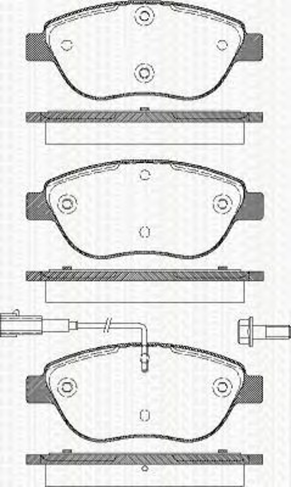 Колодки тормозные дисковые TRISCAN 8110 15020