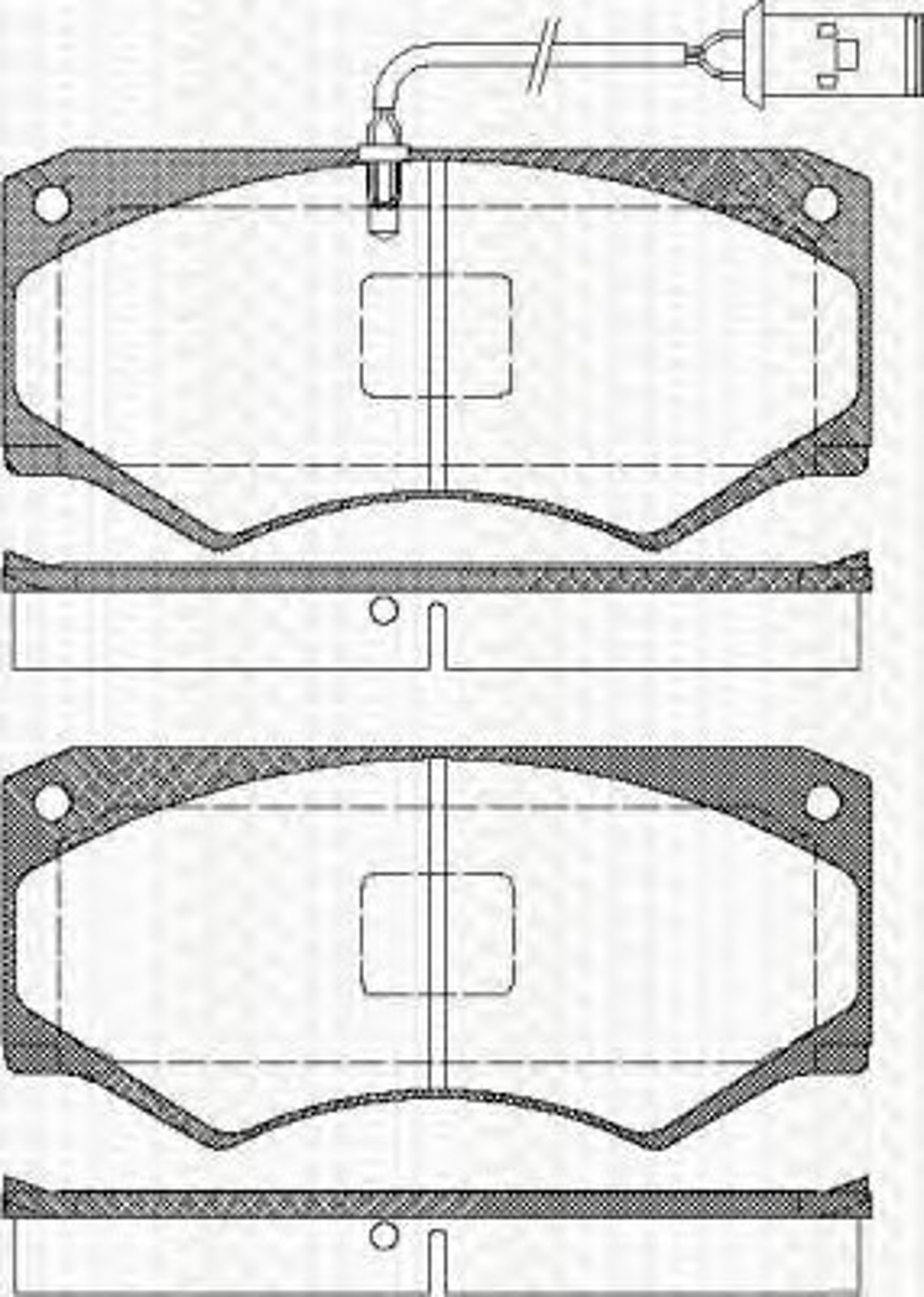 Колодки тормозные дисковые TRISCAN 8110 15032