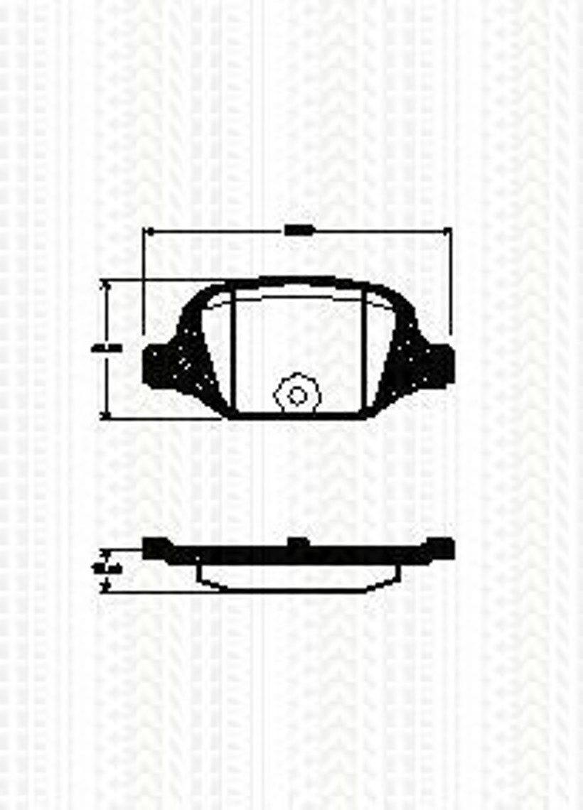 Колодки тормозные дисковые TRISCAN 8110 15038
