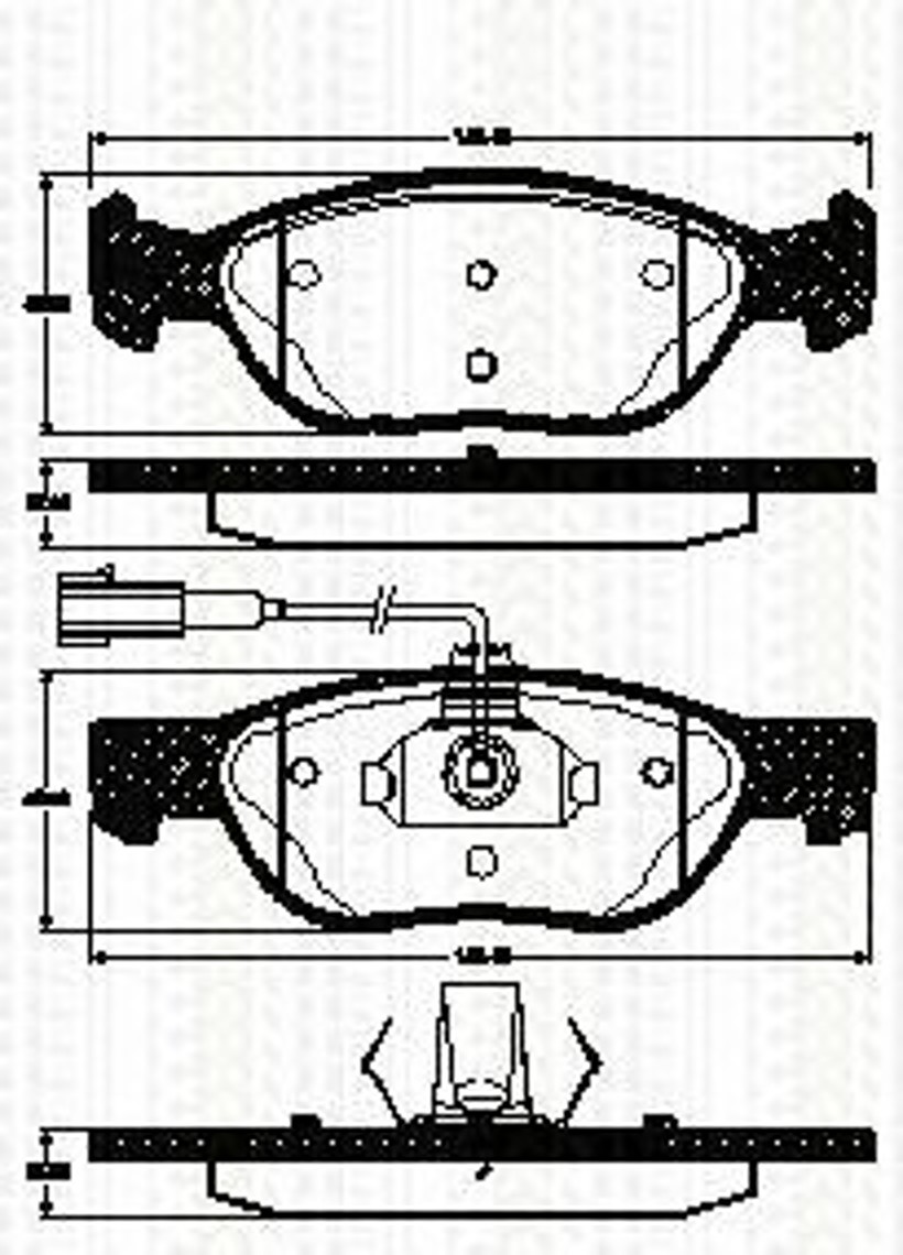 Колодки тормозные дисковые TRISCAN 8110 15041