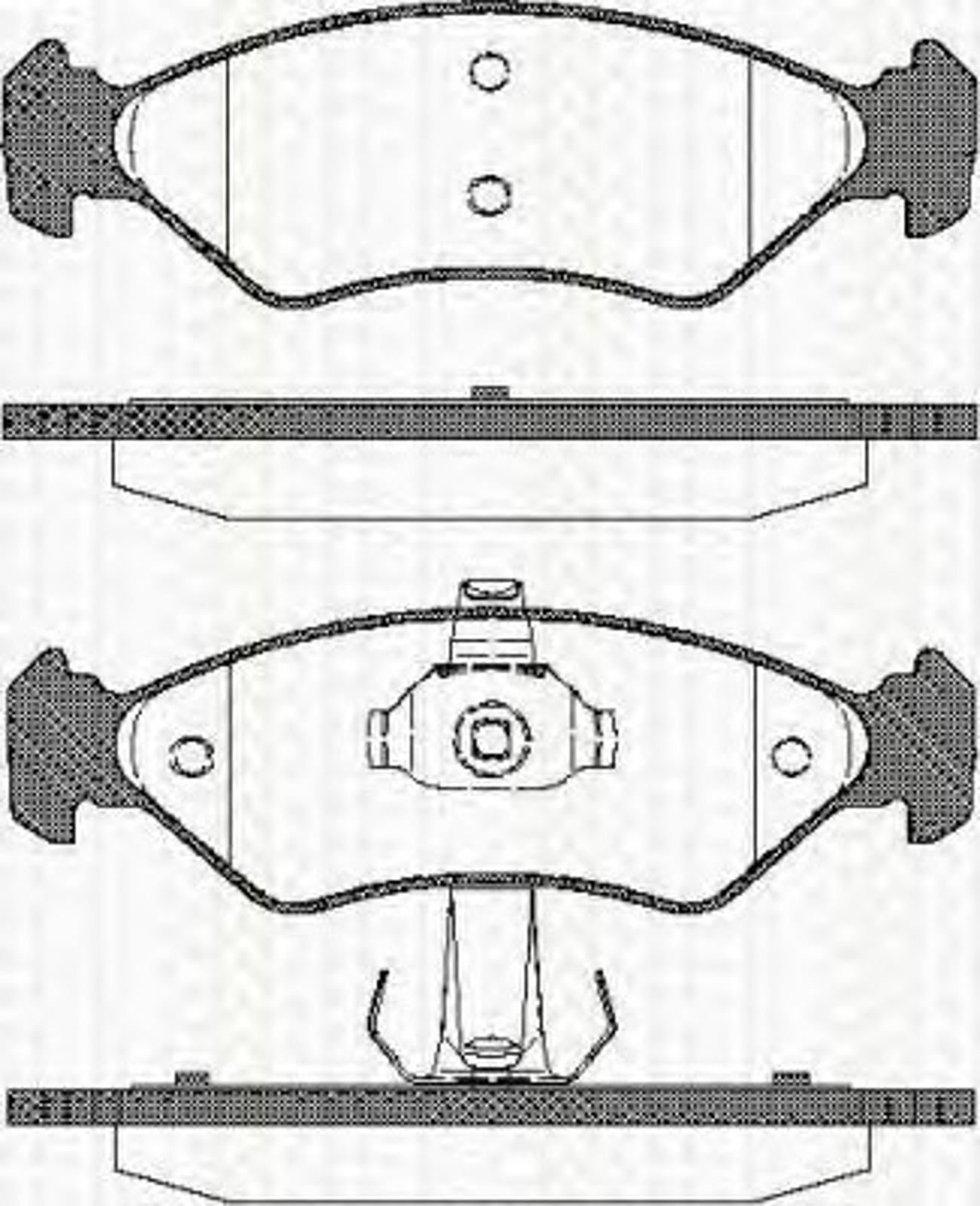Колодки тормозные дисковые TRISCAN 8110 16168
