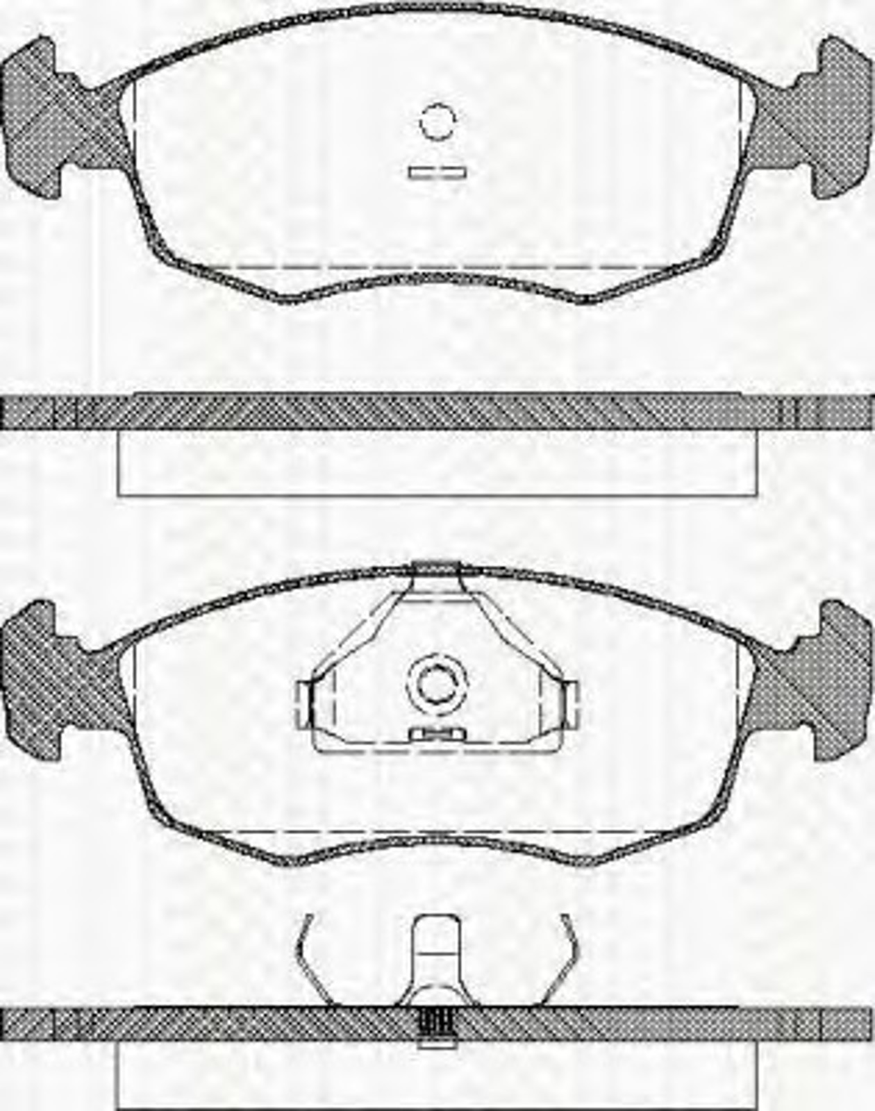 8110 16868 TRISCAN Колодки тормозные дисковые