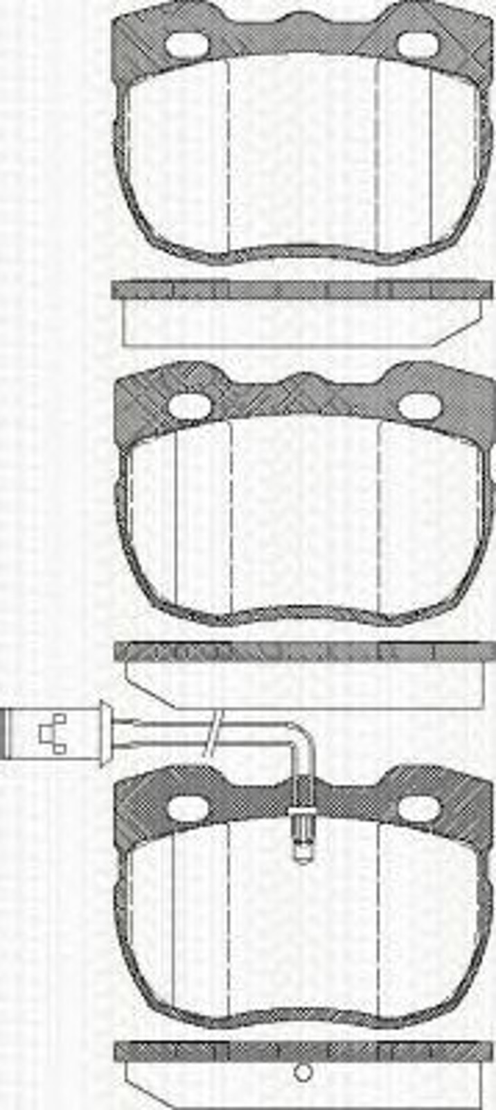 Колодки тормозные дисковые TRISCAN 8110 17006