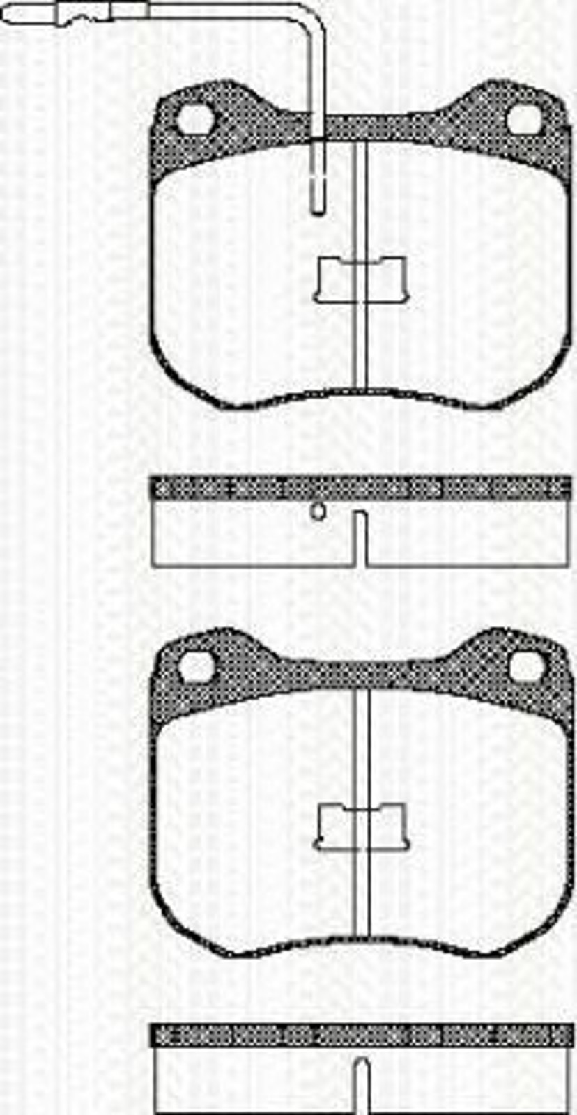Колодки тормозные дисковые TRISCAN 8110 17008