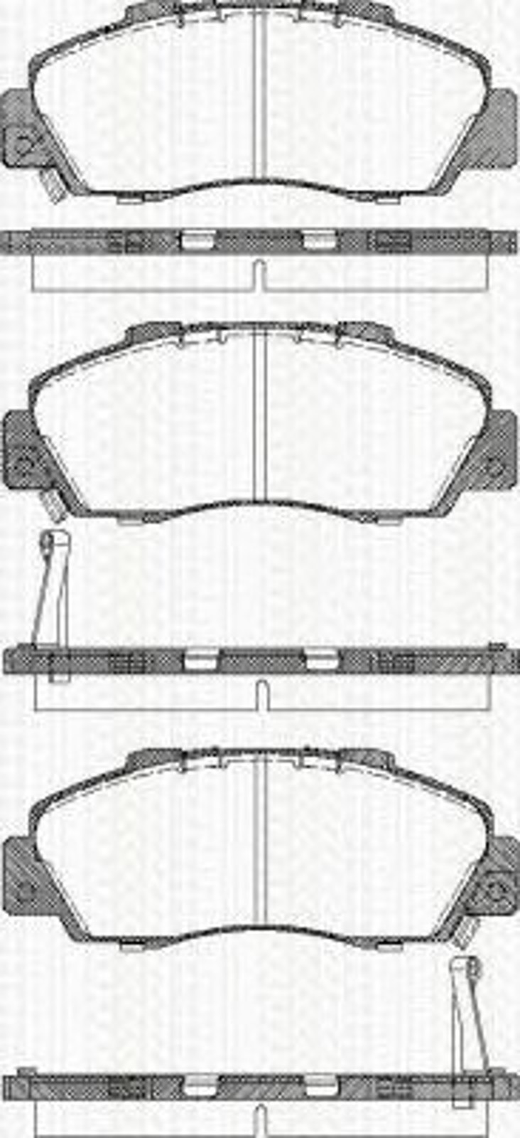 Колодки тормозные дисковые TRISCAN 8110 17009