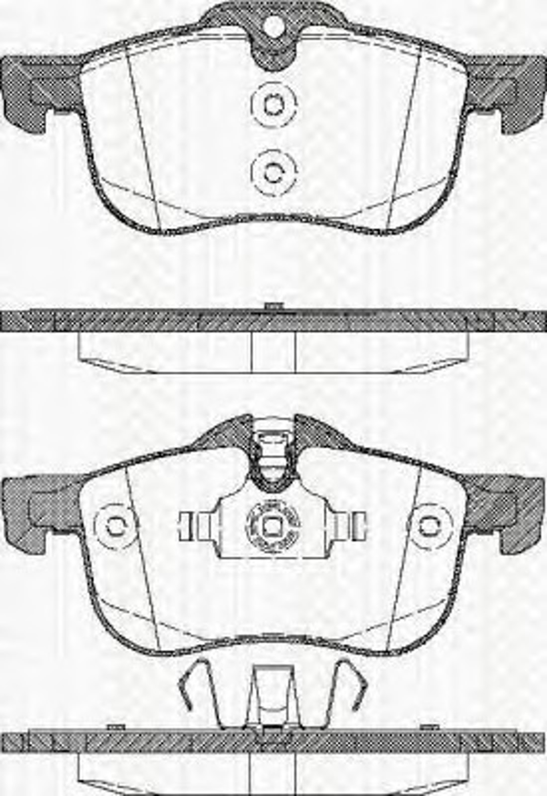 Колодки тормозные дисковые TRISCAN 8110 17010