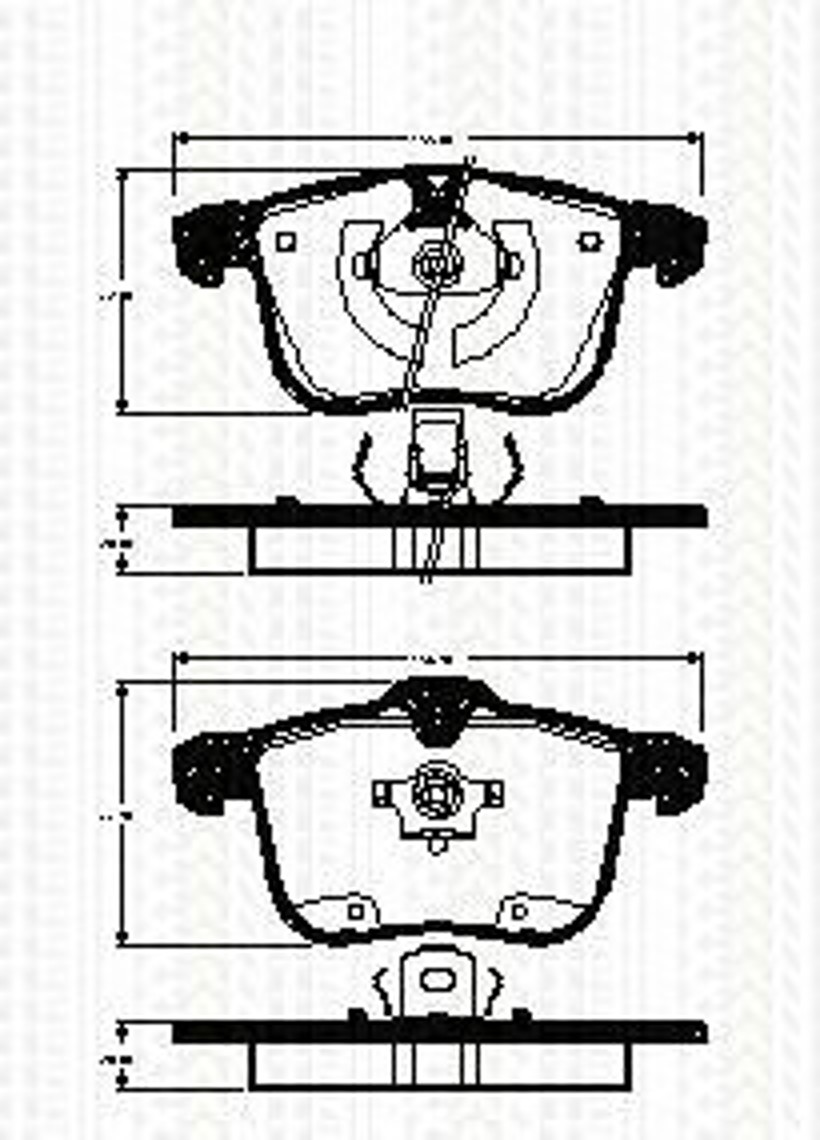 Колодки тормозные дисковые TRISCAN 8110 24026
