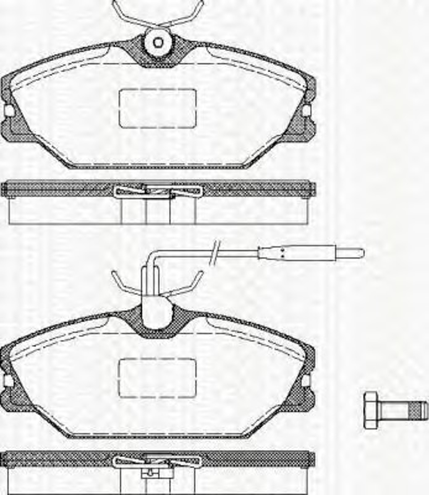 Колодки тормозные дисковые TRISCAN 8110 25003