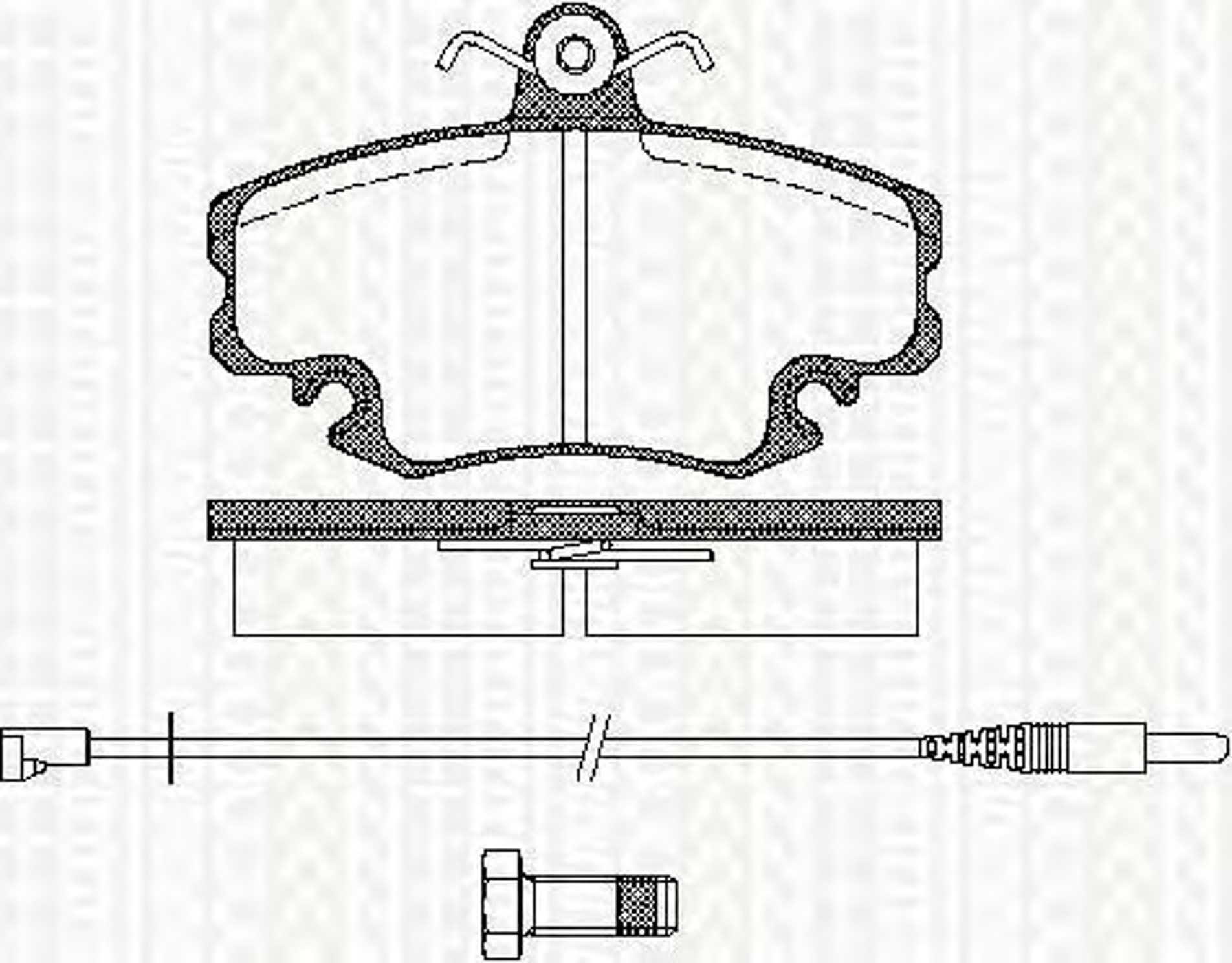 8110 25005 TRISCAN Колодки тормозные дисковые