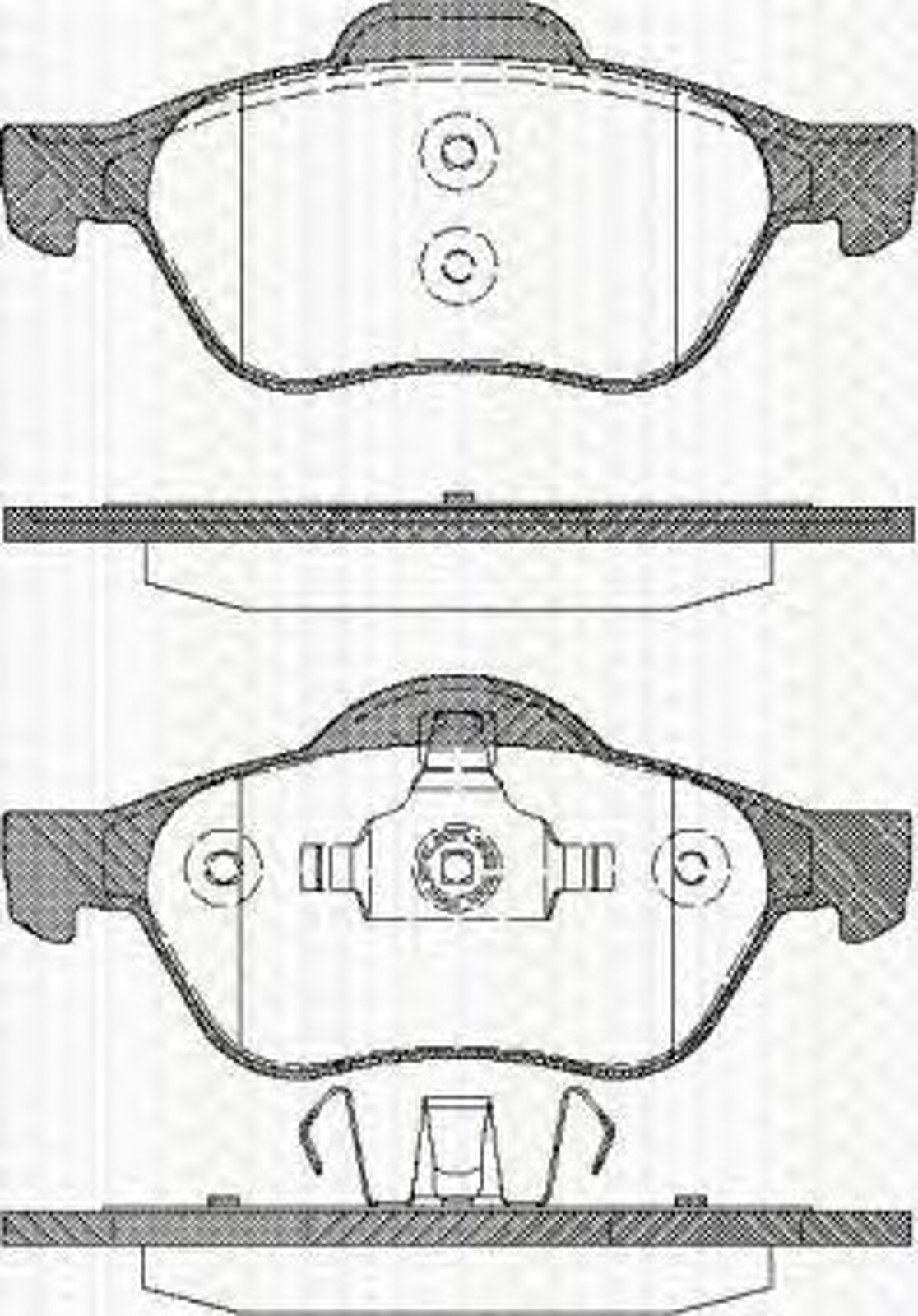 Колодки тормозные дисковые TRISCAN 8110 25013