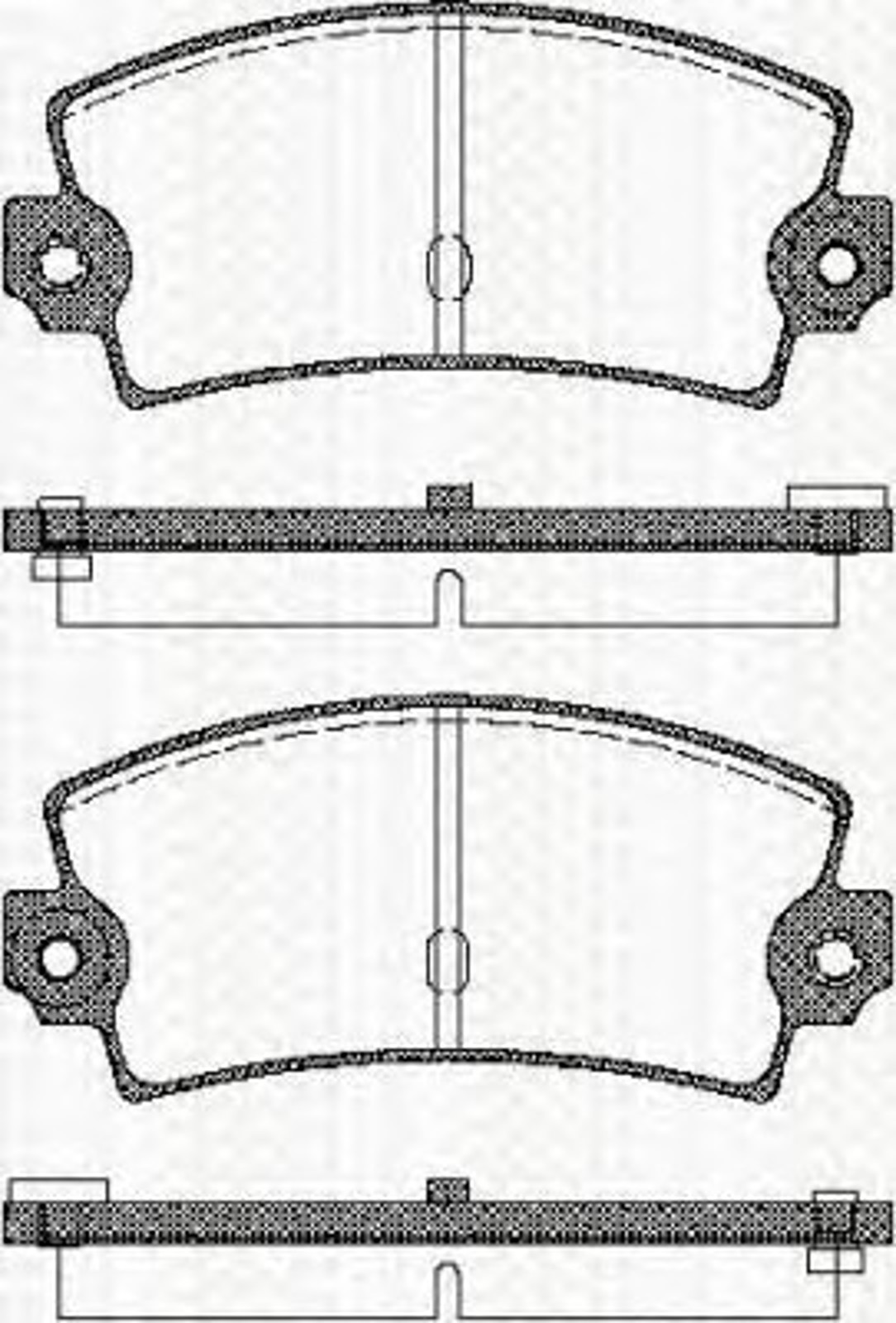 Колодки тормозные дисковые TRISCAN 8110 25016
