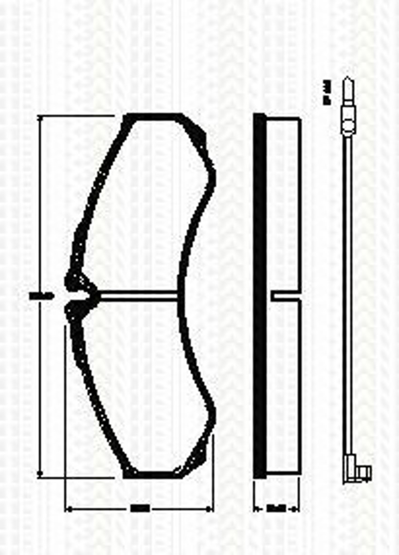 Колодки тормозные дисковые TRISCAN 8110 25026