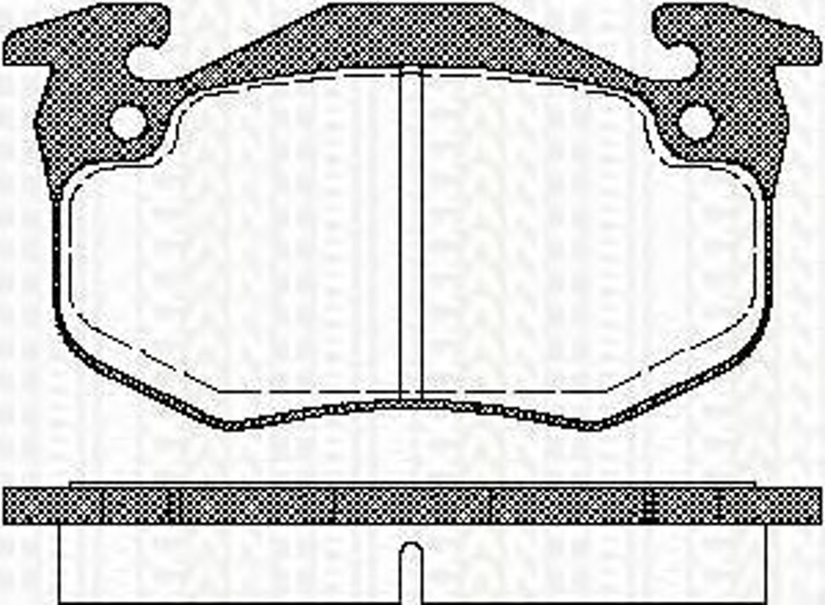 Колодки тормозные дисковые TRISCAN 8110 25177