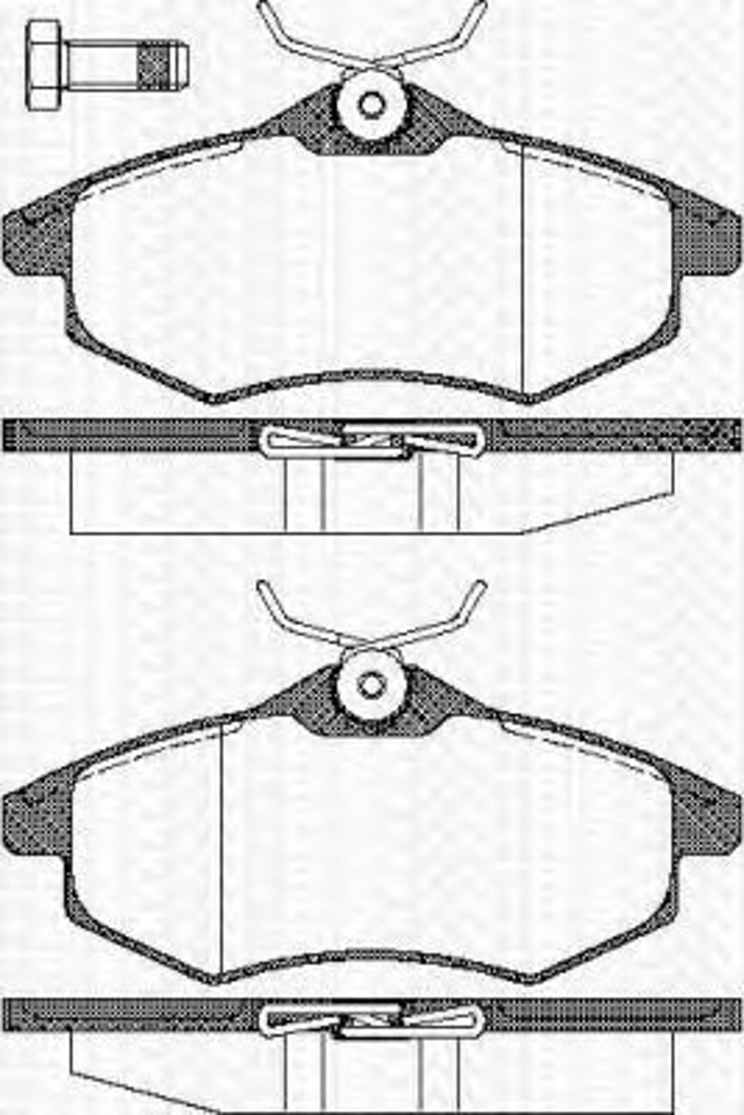 Колодки тормозные дисковые TRISCAN 8110 28026