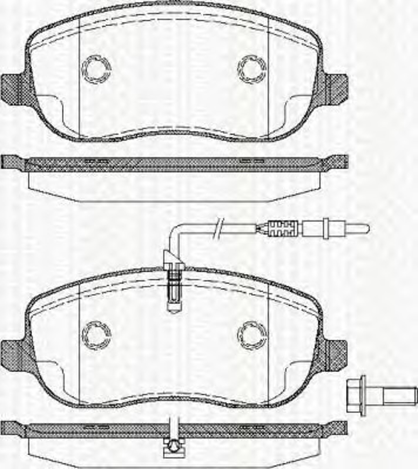 Колодки тормозные дисковые TRISCAN 8110 28028