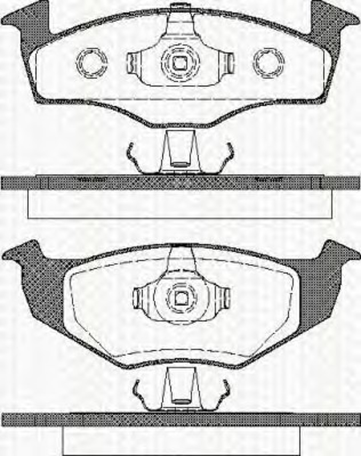 8110 29004 TRISCAN Колодки тормозные дисковые