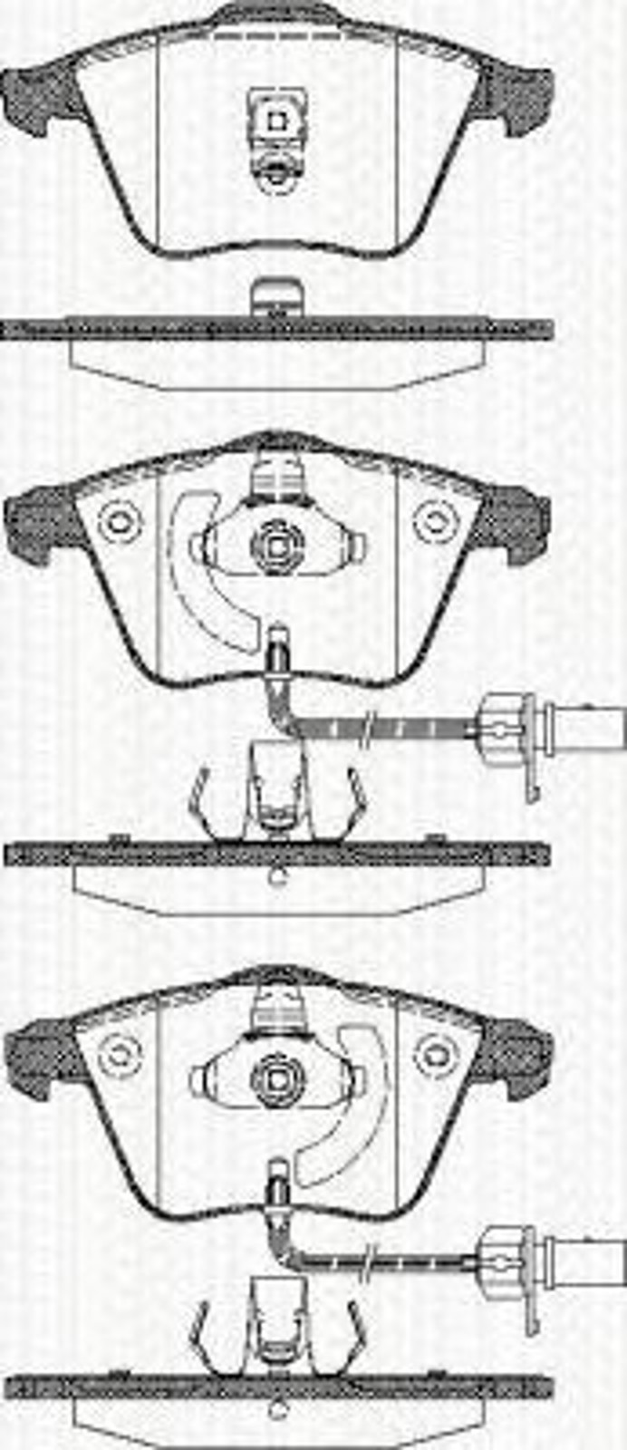 8110 29053 TRISCAN Колодки тормозные дисковые