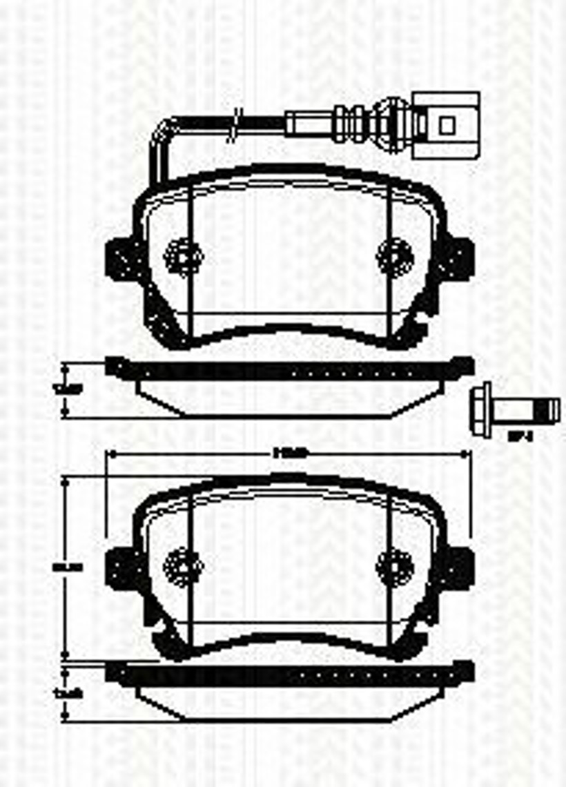 8110 29056 TRISCAN Колодки тормозные дисковые