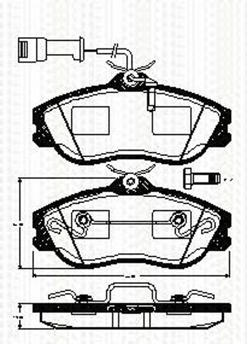 Колодки тормозные дисковые TRISCAN 8110 29057