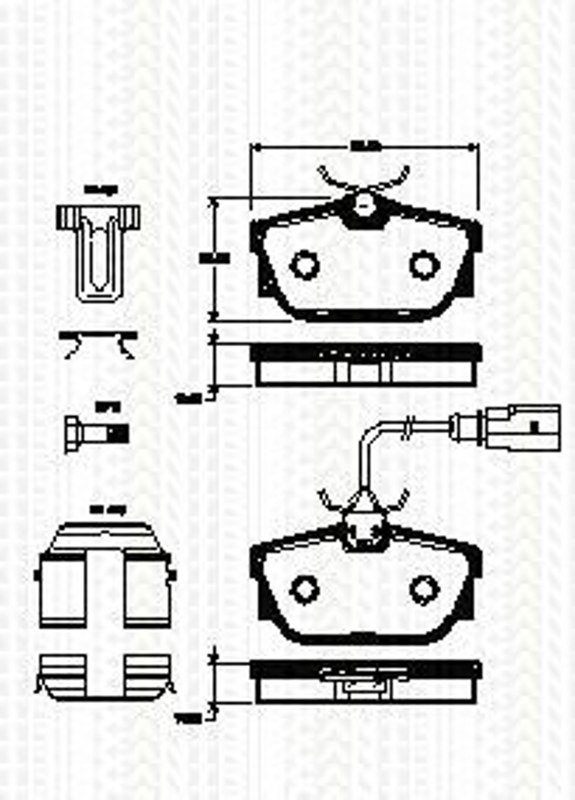 8110 29062 TRISCAN Колодки тормозные дисковые