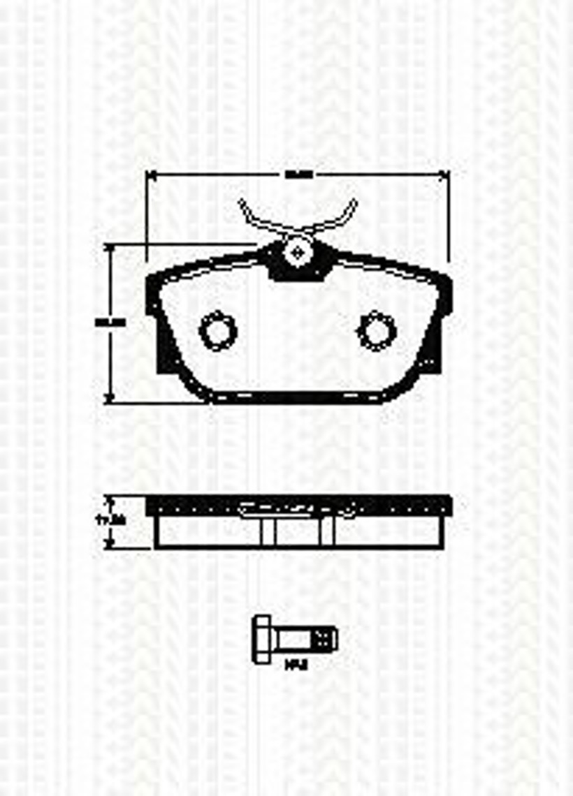 Колодки тормозные дисковые TRISCAN 8110 29063