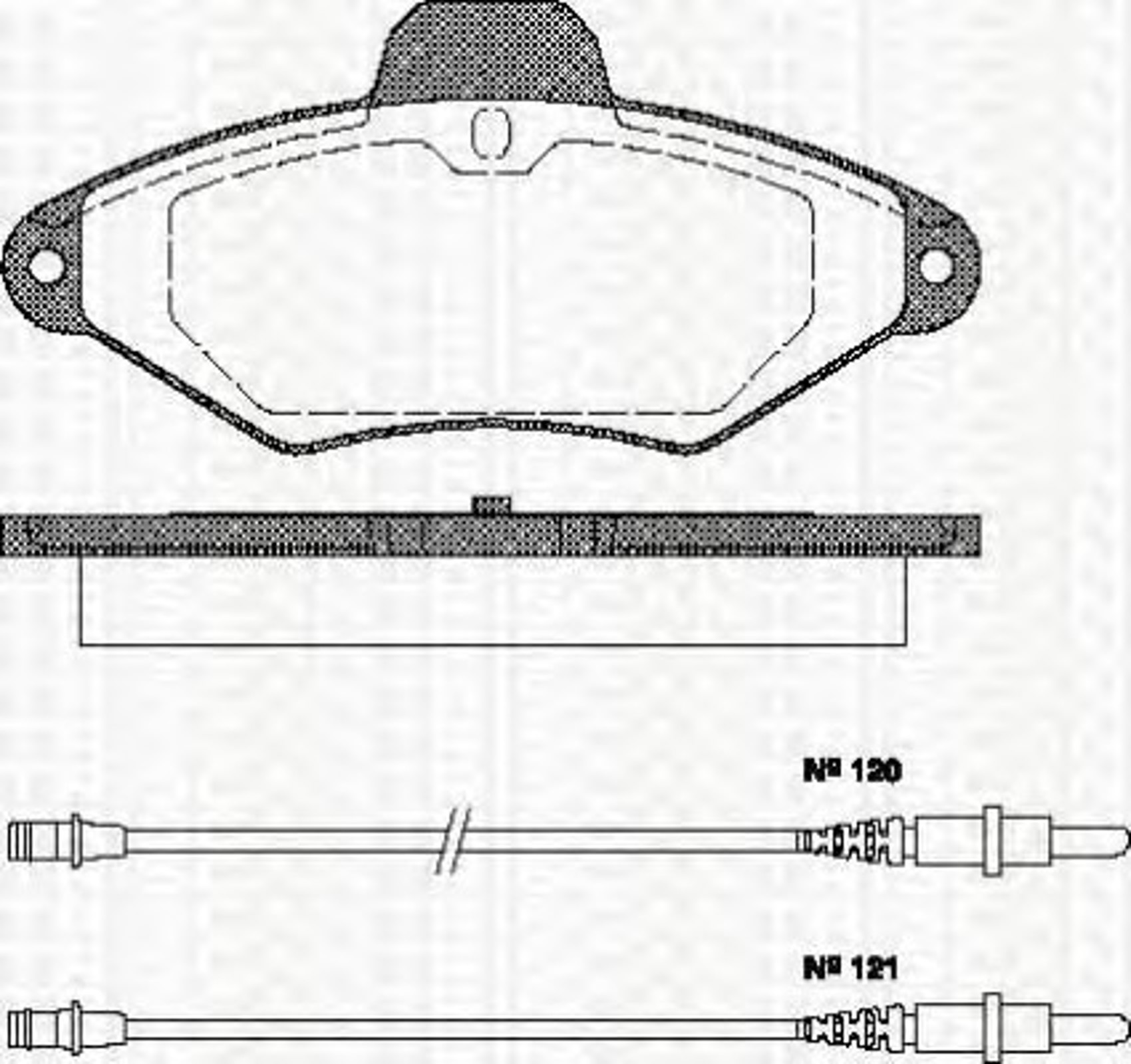 8110 38156 TRISCAN Колодки тормозные дисковые