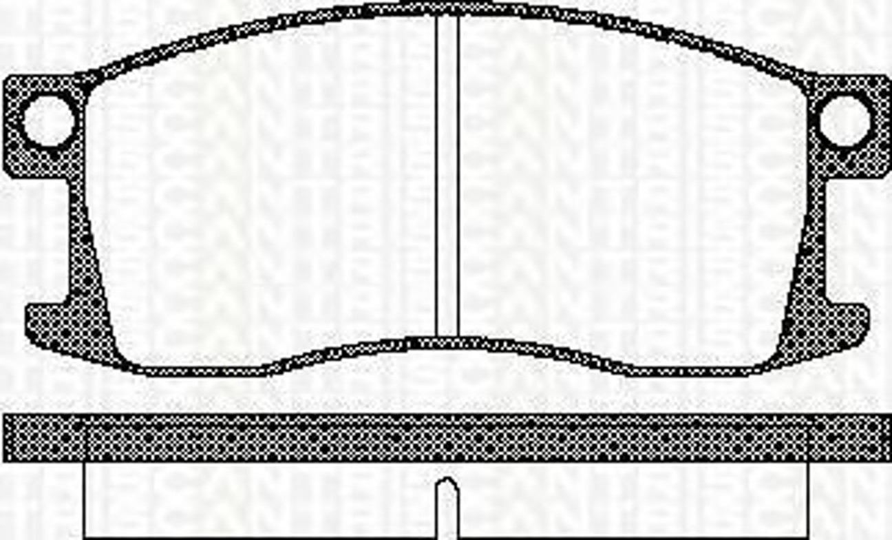 8110 40054 TRISCAN Колодки тормозные дисковые