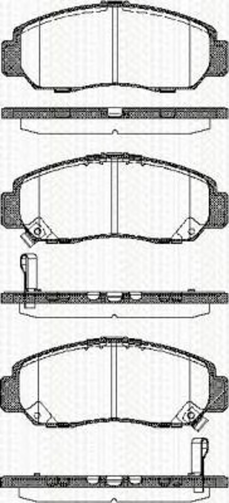 8110 40057 TRISCAN Колодки тормозные дисковые