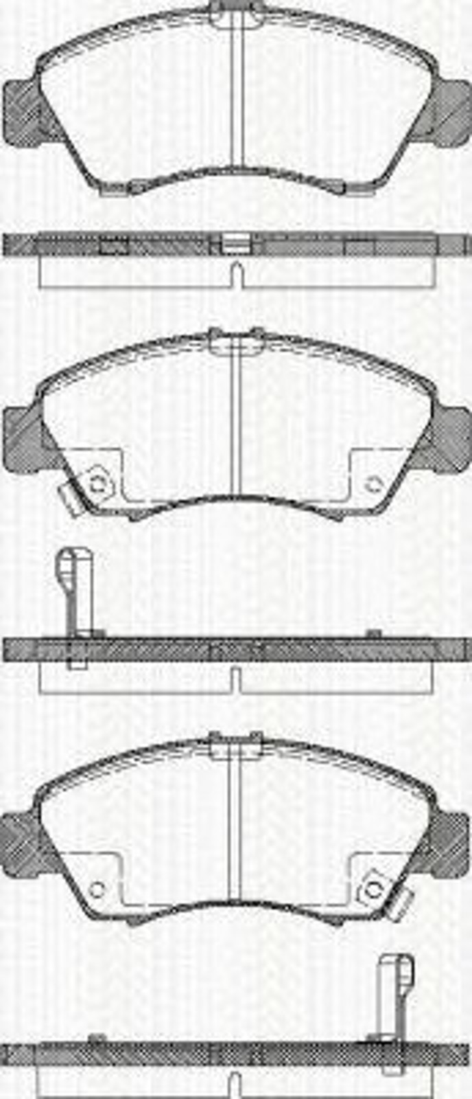 8110 40169 TRISCAN Колодки тормозные дисковые