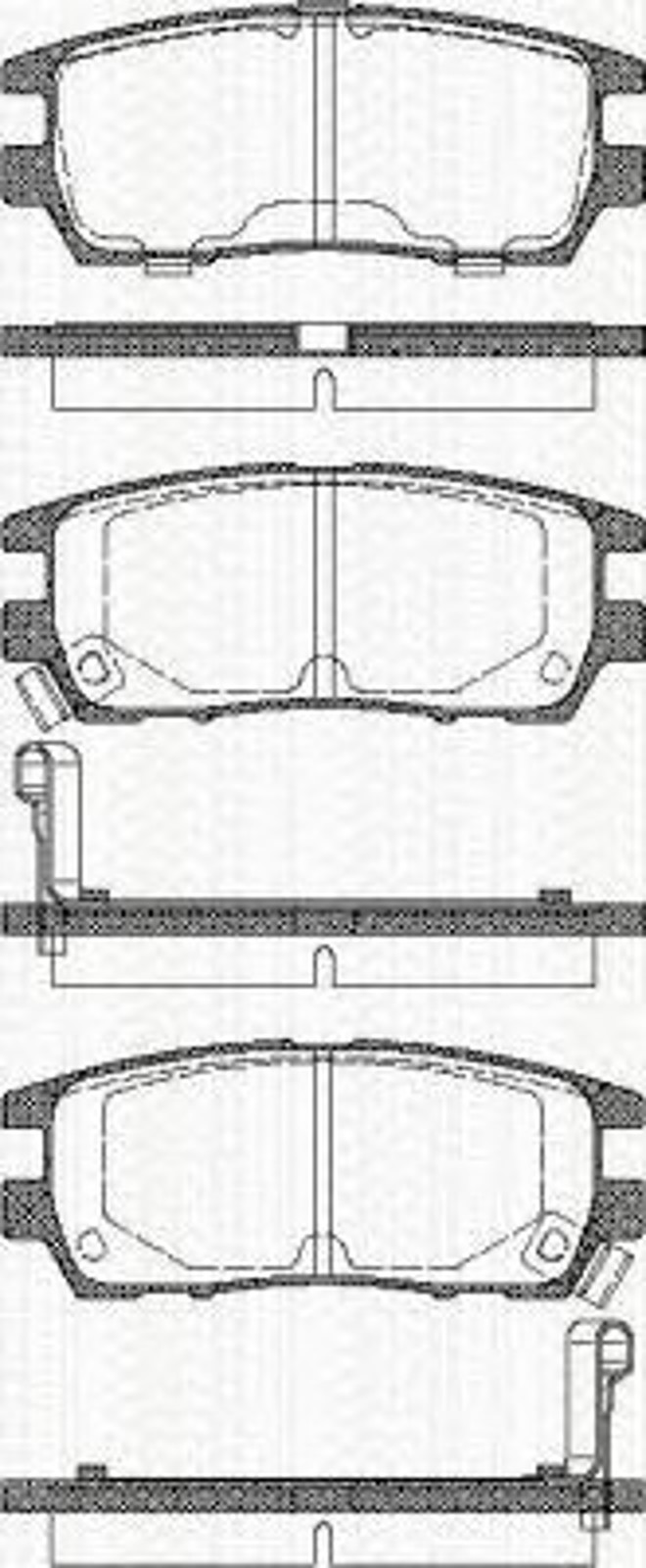 Колодки тормозные дисковые TRISCAN 8110 42003