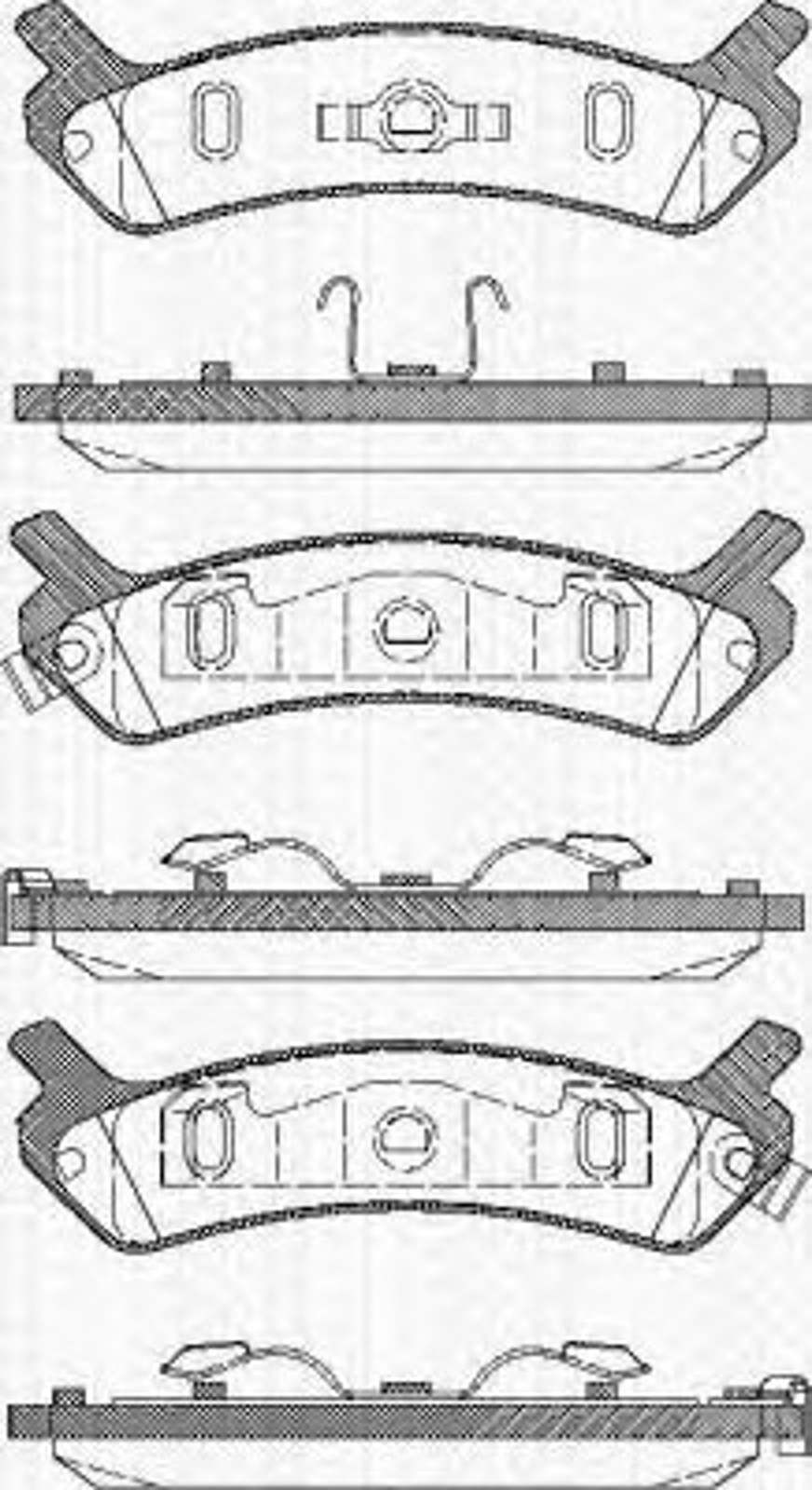 8110 43006 TRISCAN Колодки тормозные дисковые