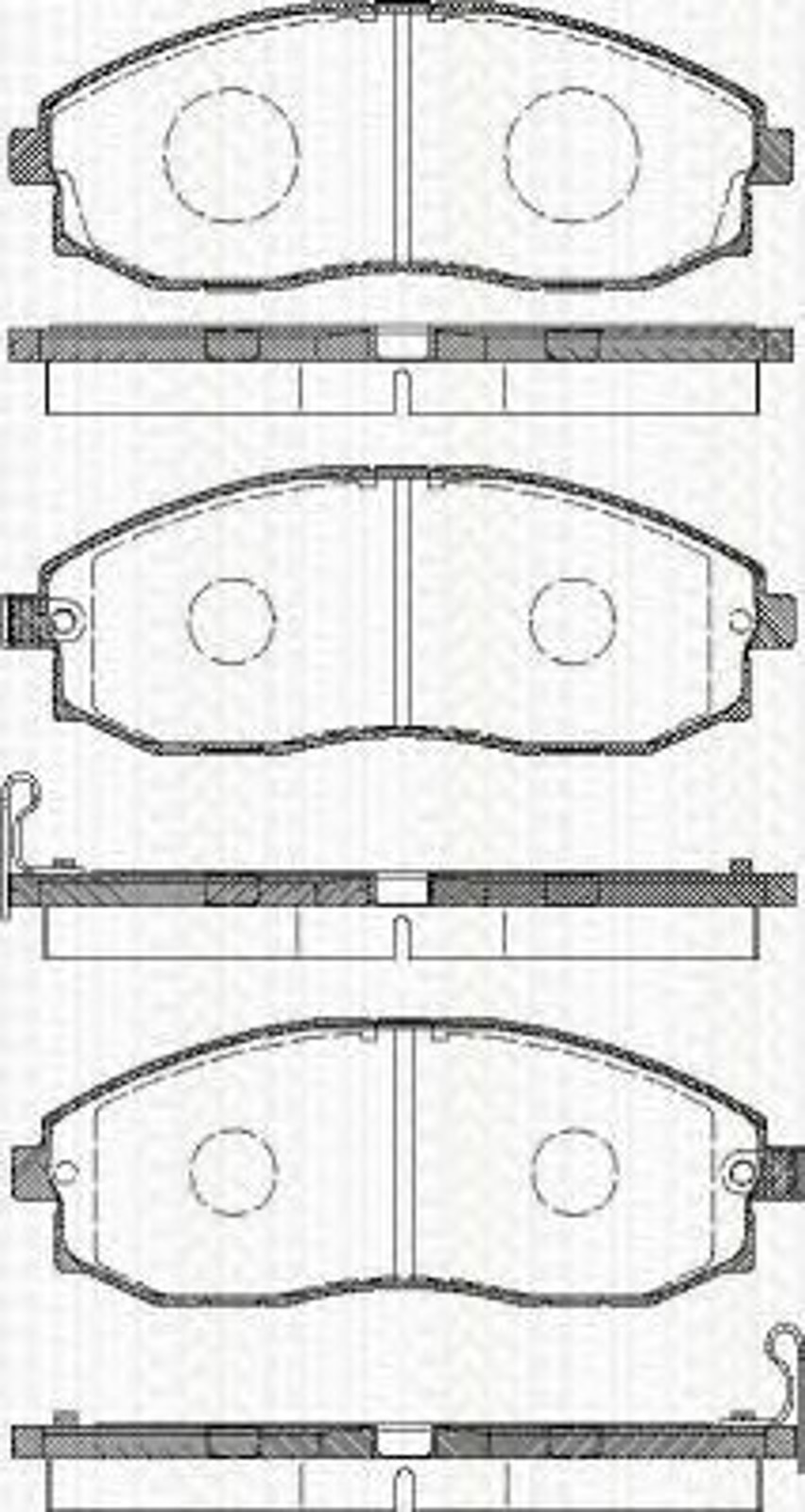 Колодки тормозные дисковые TRISCAN 8110 43008