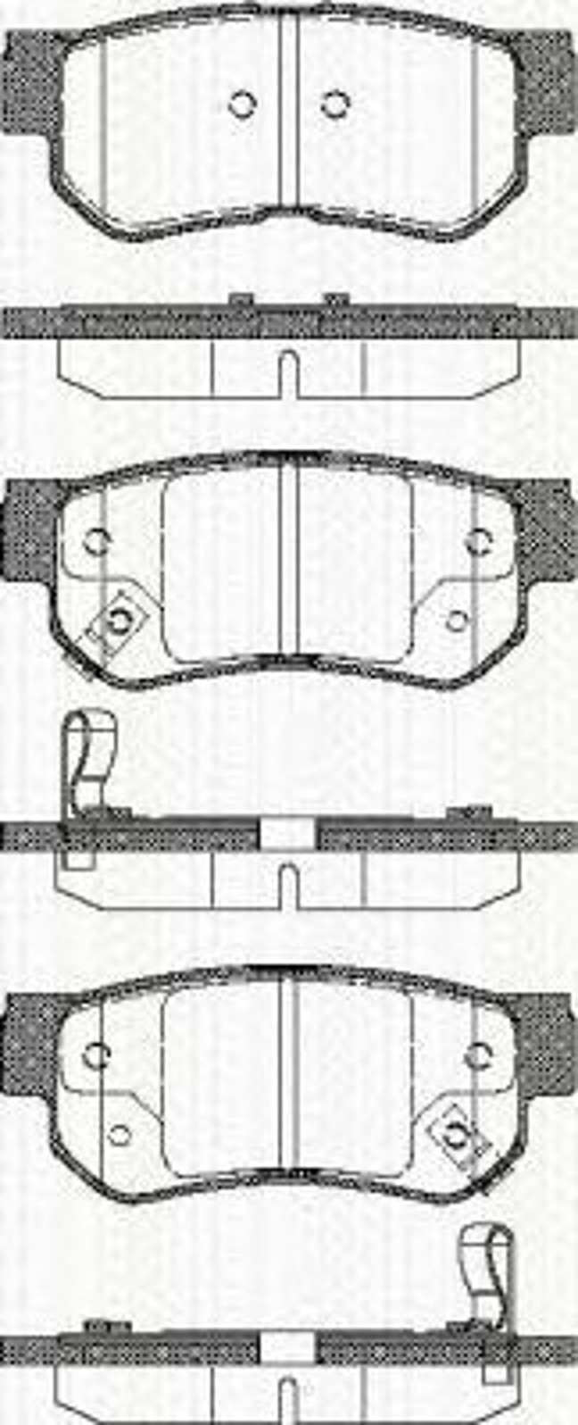 Колодки тормозные дисковые TRISCAN 8110 43011