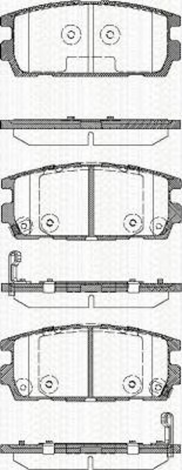 Колодки тормозные дисковые TRISCAN 8110 43020