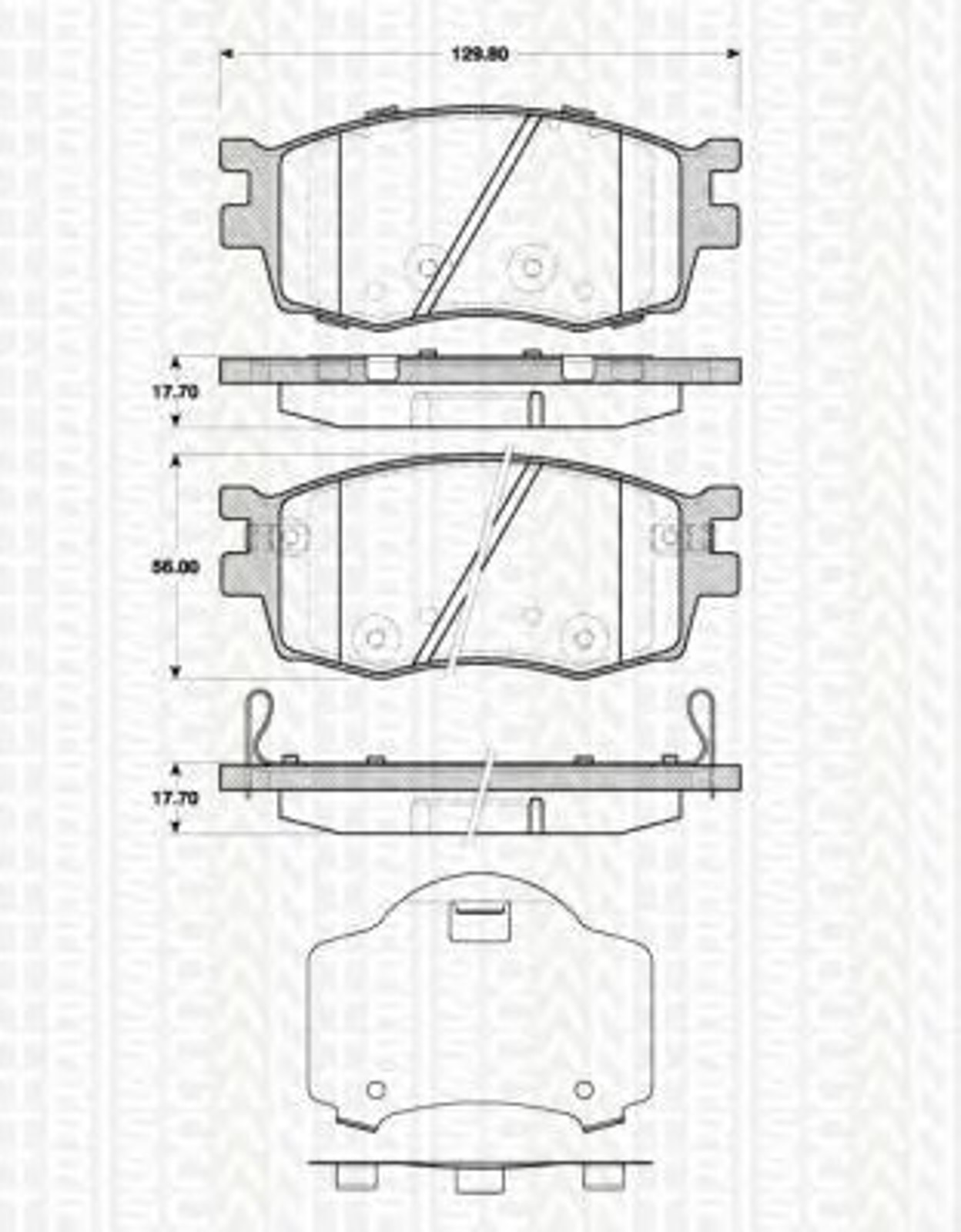 Колодки тормозные дисковые TRISCAN 8110 43031