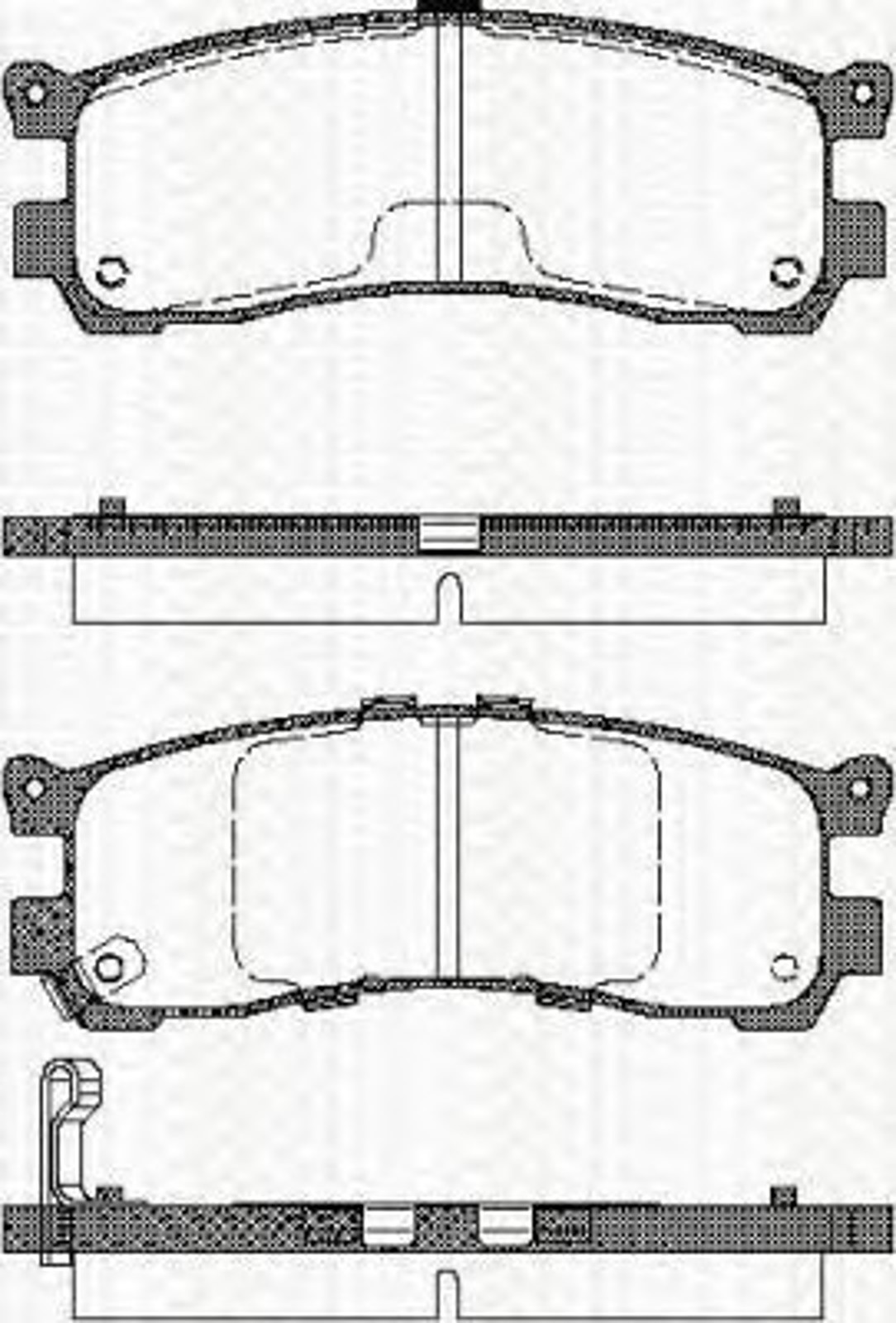 Колодки тормозные дисковые TRISCAN 8110 50008