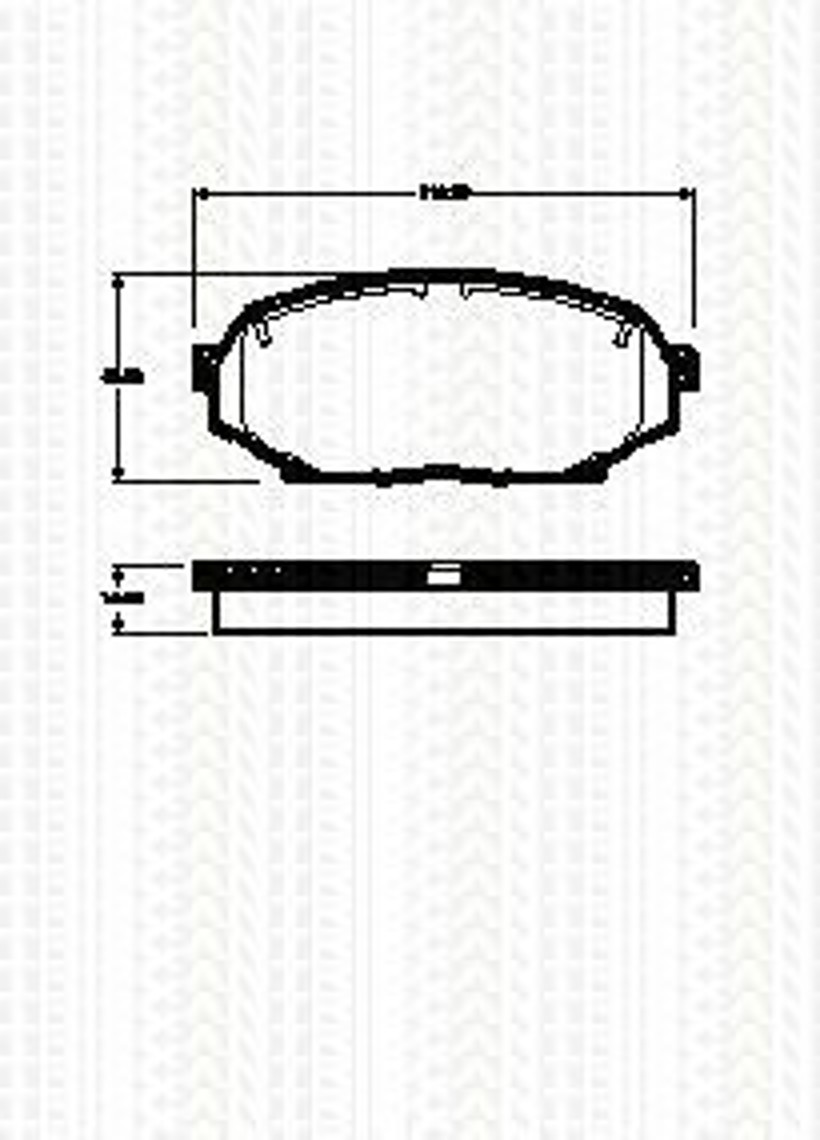 Колодки тормозные дисковые TRISCAN 8110 50018